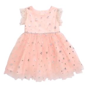 Popatu Foil Star Print Tulle Dress